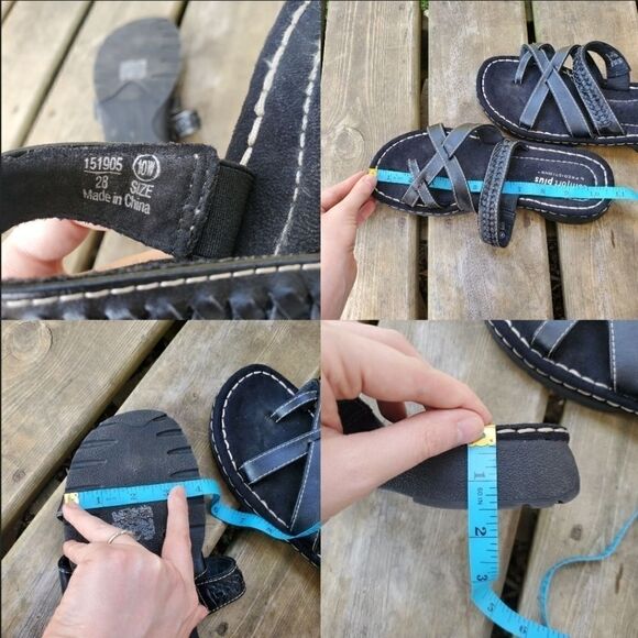 Vintage 90s y2k Bratz Chunky Jammer Platform Strappy Slide Sandals 10 WIDE - Picture 6 of 7